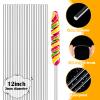 Zopeal 200 Pcs Acrylic Lollipop Sticks Clear Cake Pops Rods Cake Topper Candy Cupcake Treat Stick for Wedding Chocolate Cookie Dessert Handmade DIY Crafts Party Decor Gardening(12 x 0.16 Inches,Clear) view 3