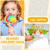 Zopeal 200 Pcs Acrylic Lollipop Sticks Clear Cake Pops Rods Cake Topper Candy Cupcake Treat Stick for Wedding Chocolate Cookie Dessert Handmade DIY Crafts Party Decor Gardening(12 x 0.16 Inches,Clear) view 4
