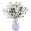 12Pcs Snowy Artificial Pine Needles - Branches Twigs 10.6" Frosted Pine Picks Greenery Stems for Crafts, Wreaths, Garlands - Holiday Decor view 4