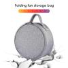 LAFANDE Case for Folding Telescopic Fan | Waterproof Folding Fan Hand Bag with Handle, Portable Fan Hand Bag for Travel Camping (23x23x13cm) view 2