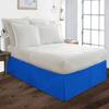 1 Piece Split Corners with Box Pleated Egyptian Cotton Bed Skirt 1000 Thread Count 15 Inch Drop Easy Fit Luxury Bedding Collection (Oversized King, Royal Blue) view 2
