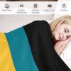 Bahamas Flag Cooling Blanket Soft and Breathable-Perfectly Textured for Sofa Bed Lightweight Keep Warm Camping 60"x80" view 3
