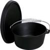 12 Qt. Seasoned Cast Iron Dutch Oven with Cast Iron Lid,Black view 1