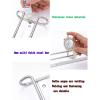 Single Rail Wine Glass Rack, Stemware, red wine glass Storage Holder with Screws, Stainless steel Wine Glass Hanger, for Cabinet Kitchen Bar view 3