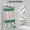 What's Your Golf Name Game, 1 Golf Theme Sign and 50 Name Tag Stickers, Baby Shower game cards, Birthday Game and Adult Parties, Activity Game for Office or Class | PTK025L view 2