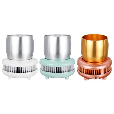 Acofuns Electric Cup Cooler Box Cooling Beverage Aluminum Cup Drink Holder for Home Office
