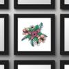Trends International Gallery Pops Netflix Stranger Things: Season 4 - Demogorgon Bouquet Wall Art Wall Poster, 12" x 12", Black Framed Version view 3