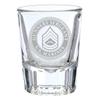 7.62 Design U.S. Marine Corps E-7 Gunnery Sergeant Deep Etched 1.5 oz. Shot Glass view 1