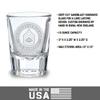 7.62 Design U.S. Marine Corps E-7 Gunnery Sergeant Deep Etched 1.5 oz. Shot Glass view 4