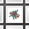 Trends International Gallery Pops Netflix Stranger Things: Season 4 - Demogorgon Bouquet Wall Art Wall Poster, 12" x 12", White Framed Version view 3