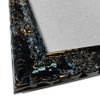 Glam Framed Gray Fabric Bulletin Board Handcrafted (24x30, Jet Black) view 3