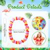 AMAZING TIME 150 Count Hawaiian Lei Bulk, Tropical Luau Hawaii Theme Silk Flower Lei, Party Favors for Beach Holiday Wedding Birthday Party, Aloha Summer Party Decorations view 2