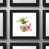 Trends International Gallery Pops Nickelodeon SpongeBob SquarePants - Best Friends Wall Art Wall Poster, 12" x 12", Black Framed Version view 3