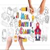 Personalized Back To School Coloring Poster, School Teacher Coloring Banner, Paper Tablecloth, School Activity - 30 x 72 Inches view 1