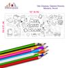 Personalized Back To School Coloring Poster, School Teacher Coloring Banner, Paper Tablecloth, School Activity - 30 x 72 Inches view 4