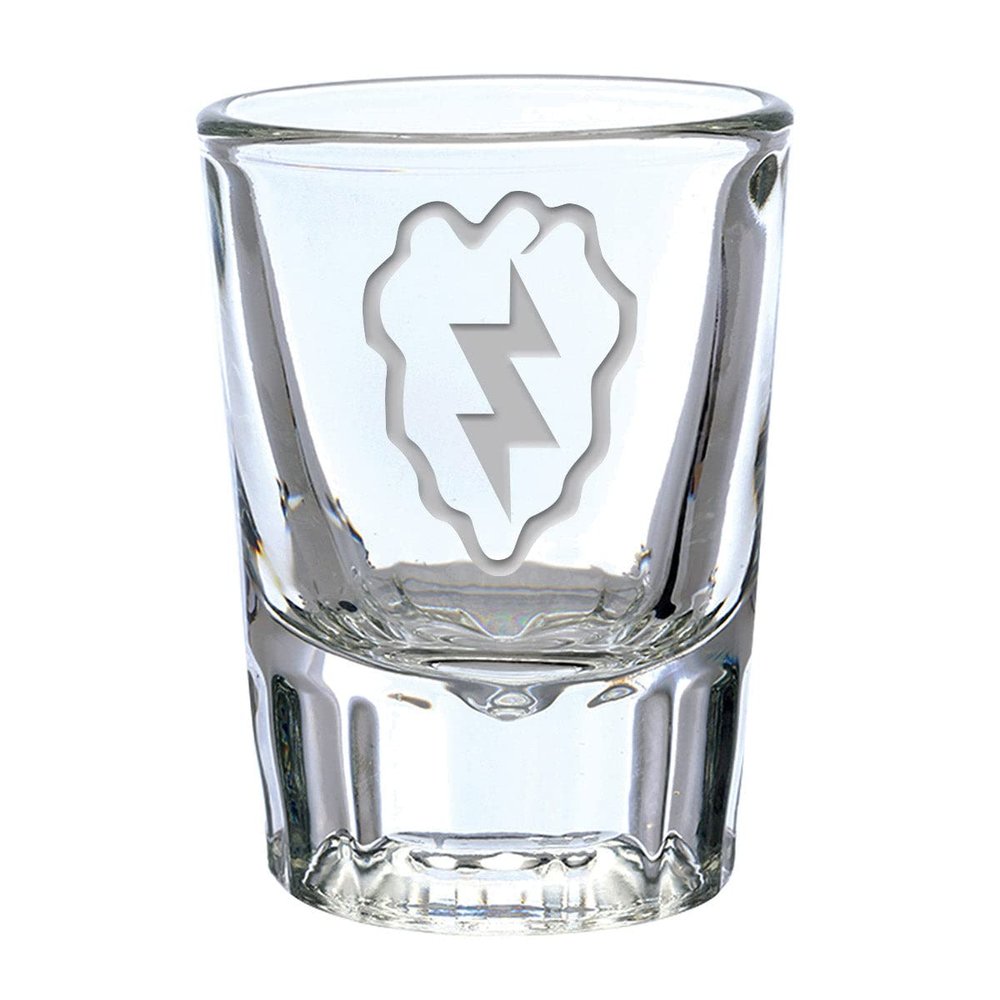 7.62 Design U.S. Army 25th Infantry Division Deep Etched 1.5 oz. Shot Glass