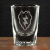 7.62 Design U.S. Army 25th Infantry Division Deep Etched 1.5 oz. Shot Glass view 2