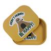 Premium Metal Tray Decorative Tray with PVC Soft Magnetic Lid, Funny and Cute Sloth Gift, Perfect Storage for Home or On-The-Go, 7'' X 5.5'' view 1