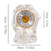 TOMYEUS Table Clock Retro Table Clock Living Room Home Table Clock Bedroom Silent Clock Ornaments Elegant Study Table Desktop Clock Decoration Desk Clock view 2