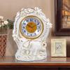 TOMYEUS Table Clock Retro Table Clock Living Room Home Table Clock Bedroom Silent Clock Ornaments Elegant Study Table Desktop Clock Decoration Desk Clock view 4