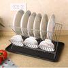 Habiba Dry Stainless Steel Dish Rack for Kitchen CountertopCreative 2 Layer Utensil HolderMultifunctional Kitchen AccessoriesSilver Strong view 3