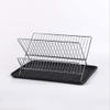 Habiba Dry Stainless Steel Dish Rack for Kitchen CountertopCreative 2 Layer Utensil HolderMultifunctional Kitchen AccessoriesSilver Strong view 4