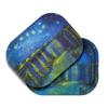 Premium Metal Decorative Tray with PVC Soft Magnetic Lid, Van Gogh Art Small Tray, Perfect Storage for Home or On-The-Go, 7'' X 5.5'' view 1
