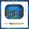 Premium Metal Decorative Tray with PVC Soft Magnetic Lid, Van Gogh Art Small Tray, Perfect Storage for Home or On-The-Go, 7'' X 5.5'' view 4