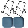 TONGNENGLIU Stainless Steel Sprouting Stands, Tray,For Wide And Regular Canning Jars Holder,For Make Sprouts, Broccoli, Lentil Seeds,Also Used To Phone Tablet Stand (A-2Pcs Small) view 1