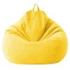 Bean Bag Chair Big Lazy Sofas Cover Beanbag Sofa Cover No Filler Bean Bag Chair Pouf Bed Futon Seat Tatami Puff Relax Lounge Furniture Decorate (Color : Yellow, Specification : 70X80cm) view 1