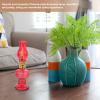 2pcs -Style Retro Kerosene Lanterns for Weddings Decorative Red Glass Oil Lamps for Home Decor and Celebrations Unique Special Occasions view 4