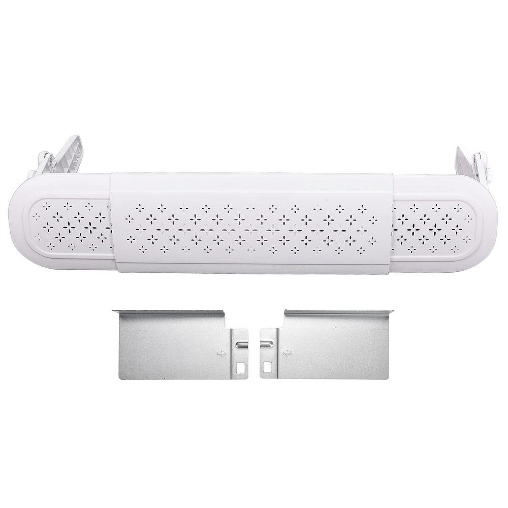 Alvinlite Adjustable Air Conditioner Windshield Cover 180 Foldable Air Conditioner Deflector Negative Ion Purification Deflector Baffle (82.4107.3cm)