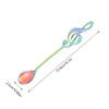 Alvinlite Music Note Spoons, Creative Cute Teaspoons 18/10 Stainless Steel Staff Musical Notation Shaped Coffee Spoons (Colorful) music view 2