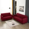 3 Pcs Sofa Cover Set, for Couch Sofa, Loveseat, Armchair, for 1 2 3 Seater Slipcover, Checks Jacquard Velvet Furniture Covers for Sofa and Loveseat (Wine Red, 3Pcs(Sofa+Loveseat+Armchair)) view 2