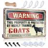 Dont Come in My Room Sign Warning This Property is Protected by A Highly Trained Goat Metal Sign Stuff for Men Gun Lovers Gifts for Men ( Size : 30X40CM ) view 1