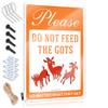 gaeruite Private Property Tin Sign Please DonT Feed The Goats, No Matter What They Say Metal Sign Man Cave Decor Home Sign (Size : 20X30CM) view 1