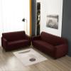 3 Pcs Sofa Cover Set, for Couch Sofa, Loveseat, Armchair, for 1 2 3 Seater Slipcover, Checks Jacquard Velvet Furniture Covers for Sofa and Loveseat (Coffee, 3Pcs(Sofa+Loveseat+Armchair)) view 2