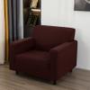 3 Pcs Sofa Cover Set, for Couch Sofa, Loveseat, Armchair, for 1 2 3 Seater Slipcover, Checks Jacquard Velvet Furniture Covers for Sofa and Loveseat (Coffee, 3Pcs(Sofa+Loveseat+Armchair)) view 4