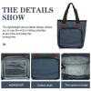 Ciieeo Knitting Tool Tote Bag Capacity Yarn Storage Organizer Easy Access for Crochet Hooks and Accessories Bag for Knitting and Crocheting for Home Organization view 4