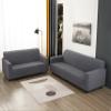 3 Pcs Sofa Cover Set, for Couch Sofa, Loveseat, Armchair, for 1 2 3 Seater Slipcover, Checks Jacquard Velvet Furniture Covers for Sofa and Loveseat (Silver Grey, 3Pcs(Sofa+Loveseat+Armchair)) view 2