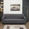 3 Pcs Sofa Cover Set, for Couch Sofa, Loveseat, Armchair, for 1 2 3 Seater Slipcover, Checks Jacquard Velvet Furniture Covers for Sofa and Loveseat (Silver Grey, 3Pcs(Sofa+Loveseat+Armchair)) view 3