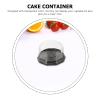 Sewroro Moon Cake Holder 100pcs Cake Box Cheesecake Container with Lid Containers with Lids Mini Muffins Clear Cookie Cupcake Carrier Muffin Dome Holders Cases s Food Box Pastry view 3