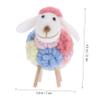 GANAZONO Lamb Decor Sheep Figurine Felted Wool Animals Desktop Decoration Craft Ornament view 4
