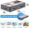 4 Pack Under Bed Storage, 90L Collapsible Closet Containers Organizers and Under Bed Storage Bins, Underbed Storage Bags for Wrapping Paper, Blanket, Towels, Clothes, Comforter, Sweaters, Linen Sheet view 2