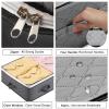 4 Pack Under Bed Storage, 90L Collapsible Closet Containers Organizers and Under Bed Storage Bins, Underbed Storage Bags for Wrapping Paper, Blanket, Towels, Clothes, Comforter, Sweaters, Linen Sheet view 3