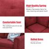 A Ainehome Small Sectional Sofa Couch for Living Room 97 Wide L Shape Couch with Soft Seat and Modern Flannelette Fabric for Small Space Rooms Apartment (RedLeft Hand Facing) view 4
