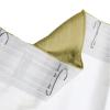 TWOPAGES Room Darkening Curtain Drape 108 Inches Long, Polyester Linen Window Curtain 4-in-1 Header Rod Pocket Flat Hooks Back Tab Hook Belt for Living Room, Kiwi, 72W x 108L, 1 Panel view 2