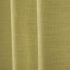 TWOPAGES Room Darkening Curtain Drape 108 Inches Long, Polyester Linen Window Curtain 4-in-1 Header Rod Pocket Flat Hooks Back Tab Hook Belt for Living Room, Kiwi, 72W x 108L, 1 Panel view 3