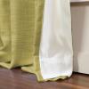 TWOPAGES Room Darkening Curtain Drape 108 Inches Long, Polyester Linen Window Curtain 4-in-1 Header Rod Pocket Flat Hooks Back Tab Hook Belt for Living Room, Kiwi, 72W x 108L, 1 Panel view 4