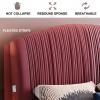 Headboard Backrest Upholstered Wall Pillow Fleece Reading Pillow Daybed Cushion Neck Back Cushion Lumbar Support Pad with Removable Cover,A,with headboard 78.7"/200cm view 2